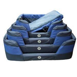 Bono Fido Stay Dry Basket Dog Bed Blue Medium^^^