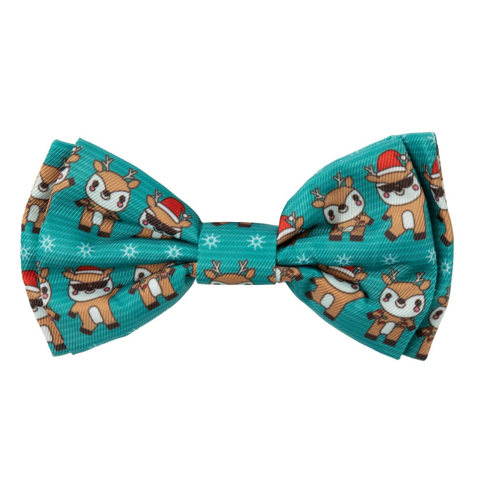 FuzzYard Christmas Disco Deer Bowtie Small*