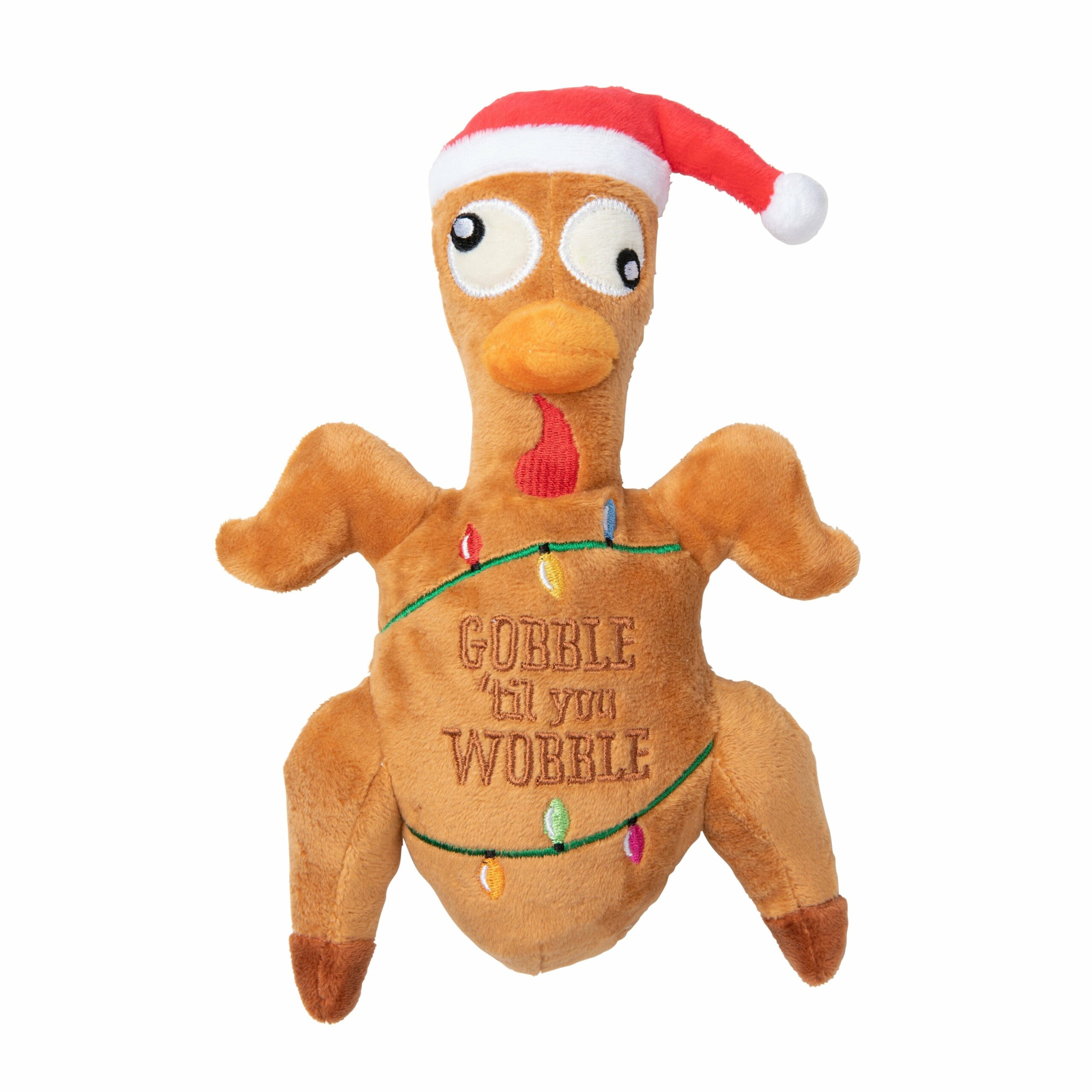 FuzzYard Christmas Gobble Til You Wobble Turkey Soft Dog Toy***