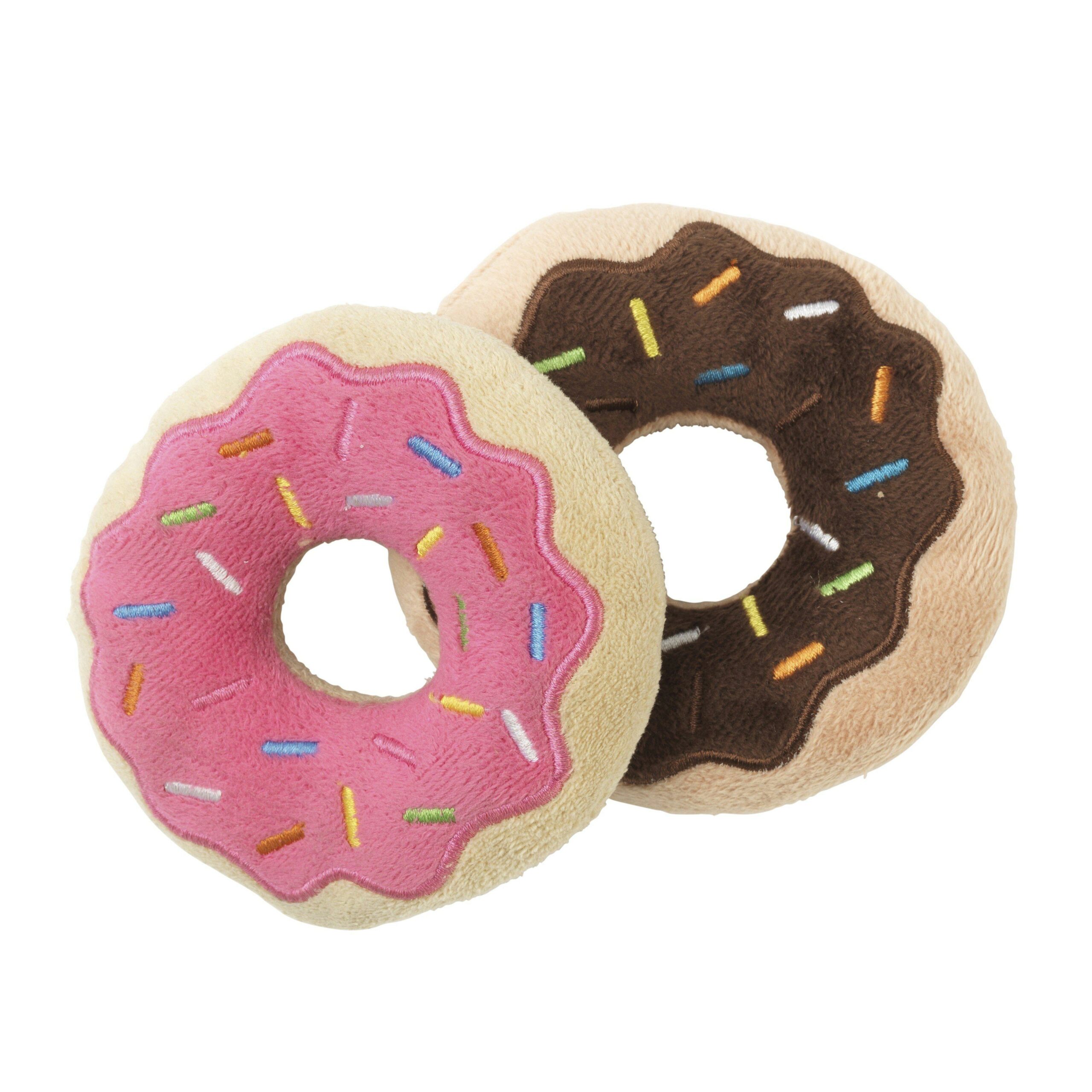 FuzzYard Dog Toy Donuts 2 Pack^^^