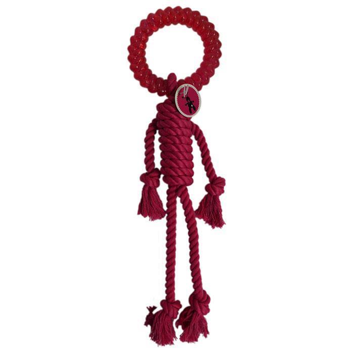 Scream Rope Man Pink Dog Toy^^^