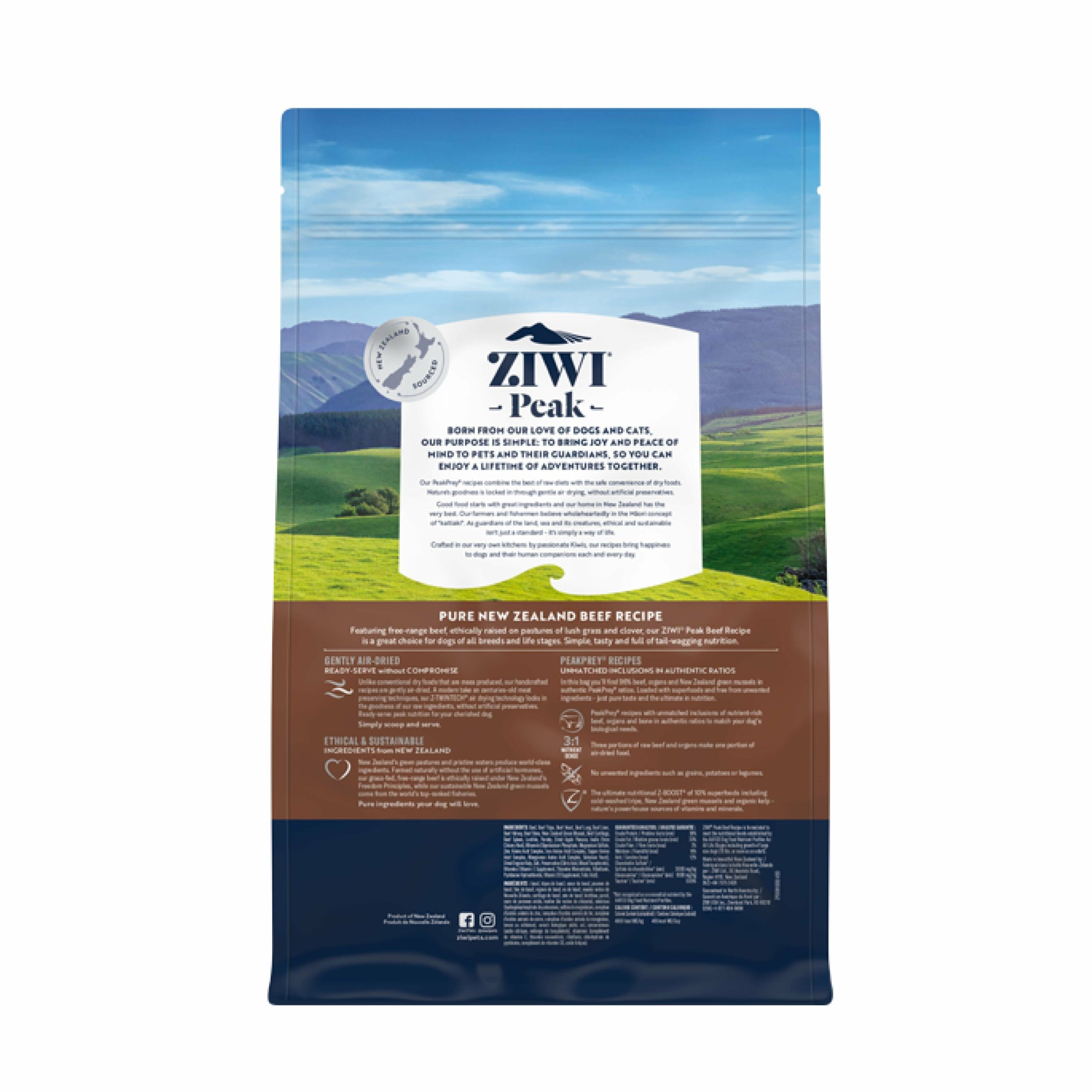 ZIWI Peak Air Dried Beef Recipe Dog Food 1kg^^^