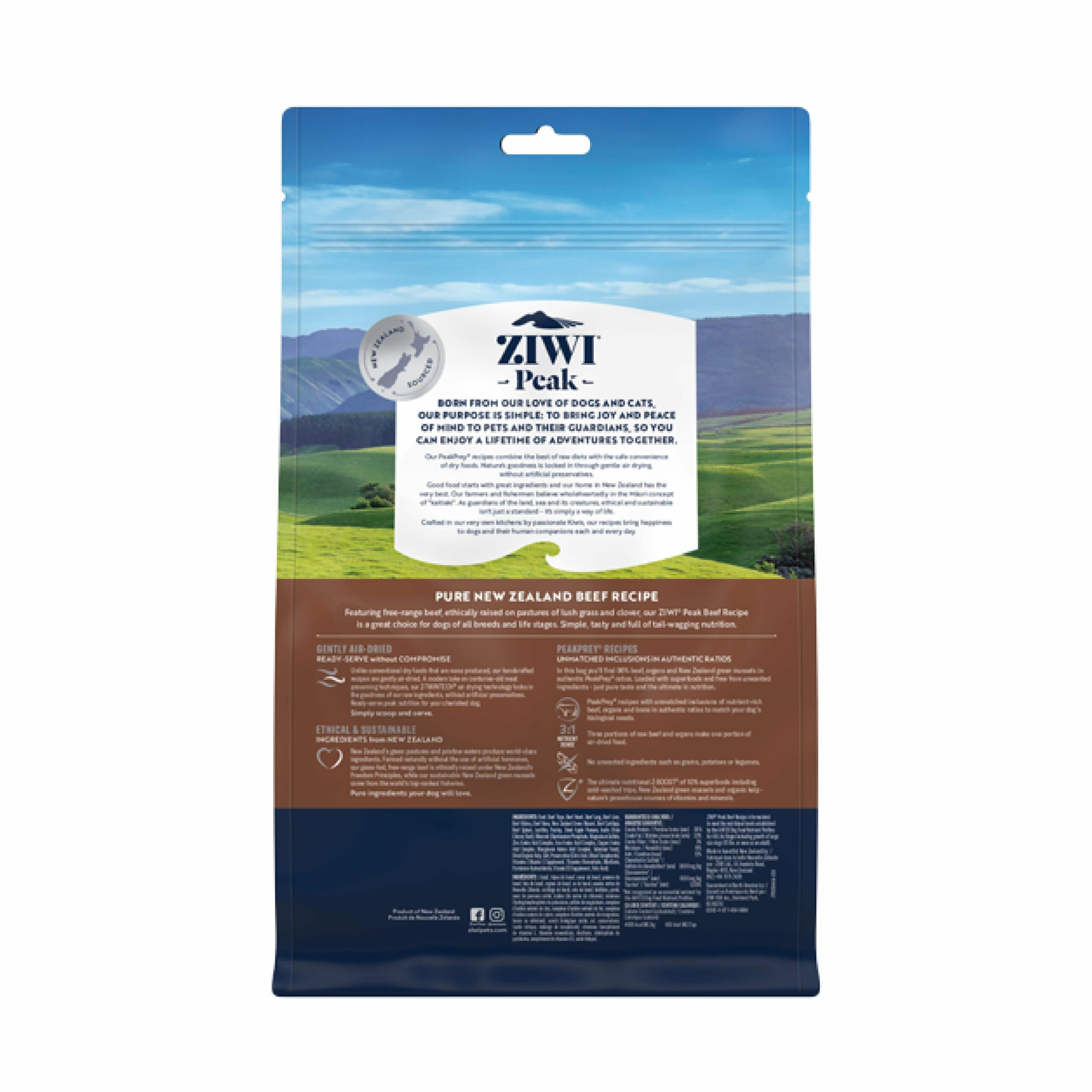 ZIWI Peak Air Dried Beef Recipe Dog Food 454g^^^