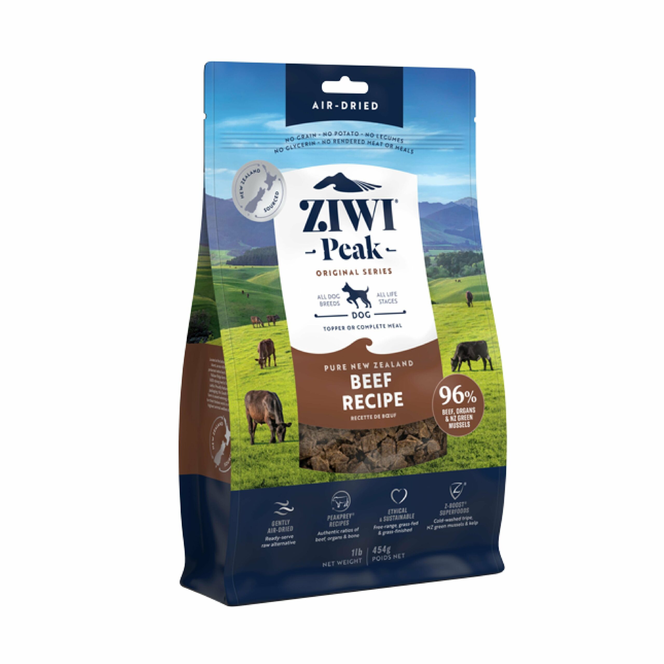 ZIWI Peak Air Dried Beef Recipe Dog Food 454g^^^