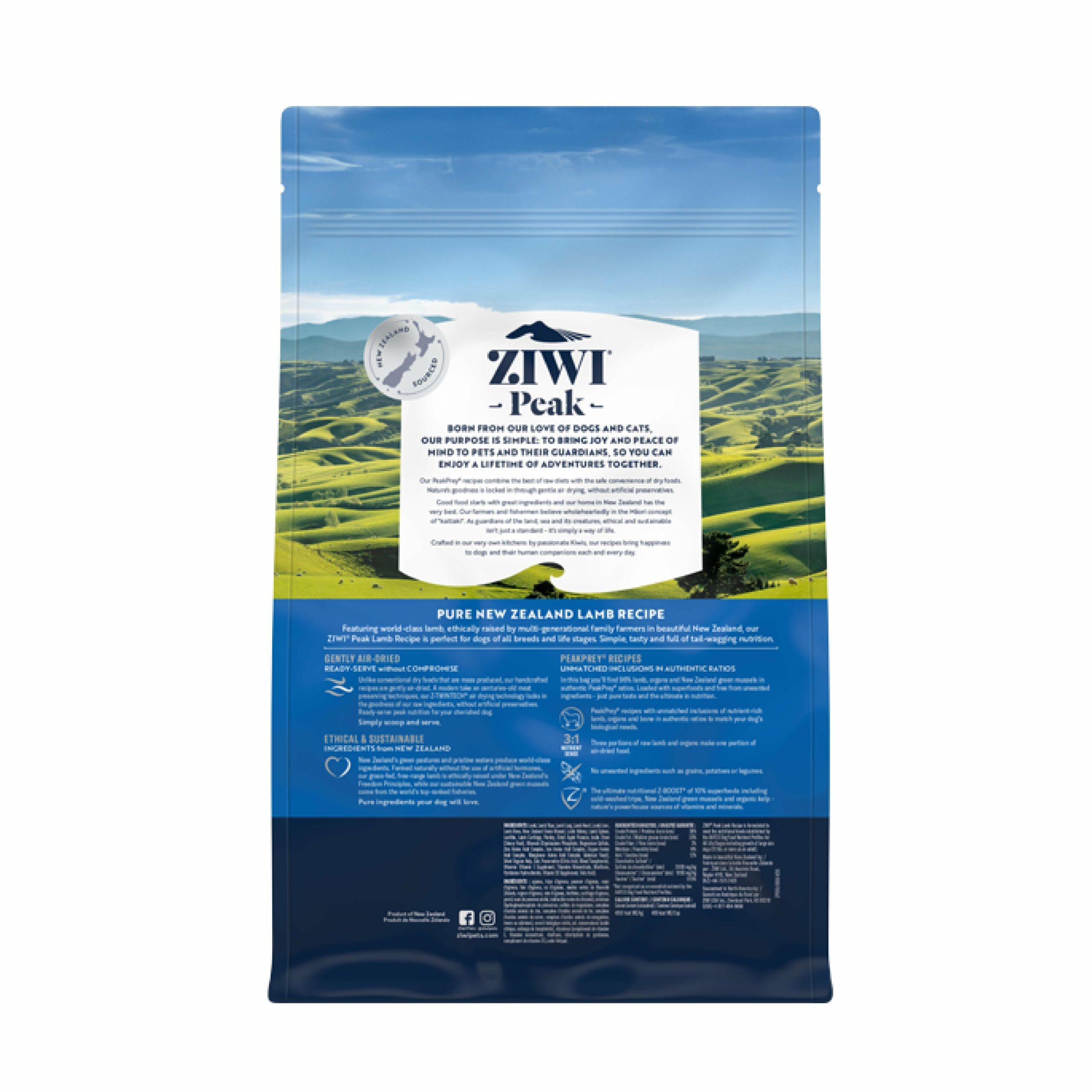 ZIWI Peak Air Dried Lamb Recipe Dog Food 1kg^^^