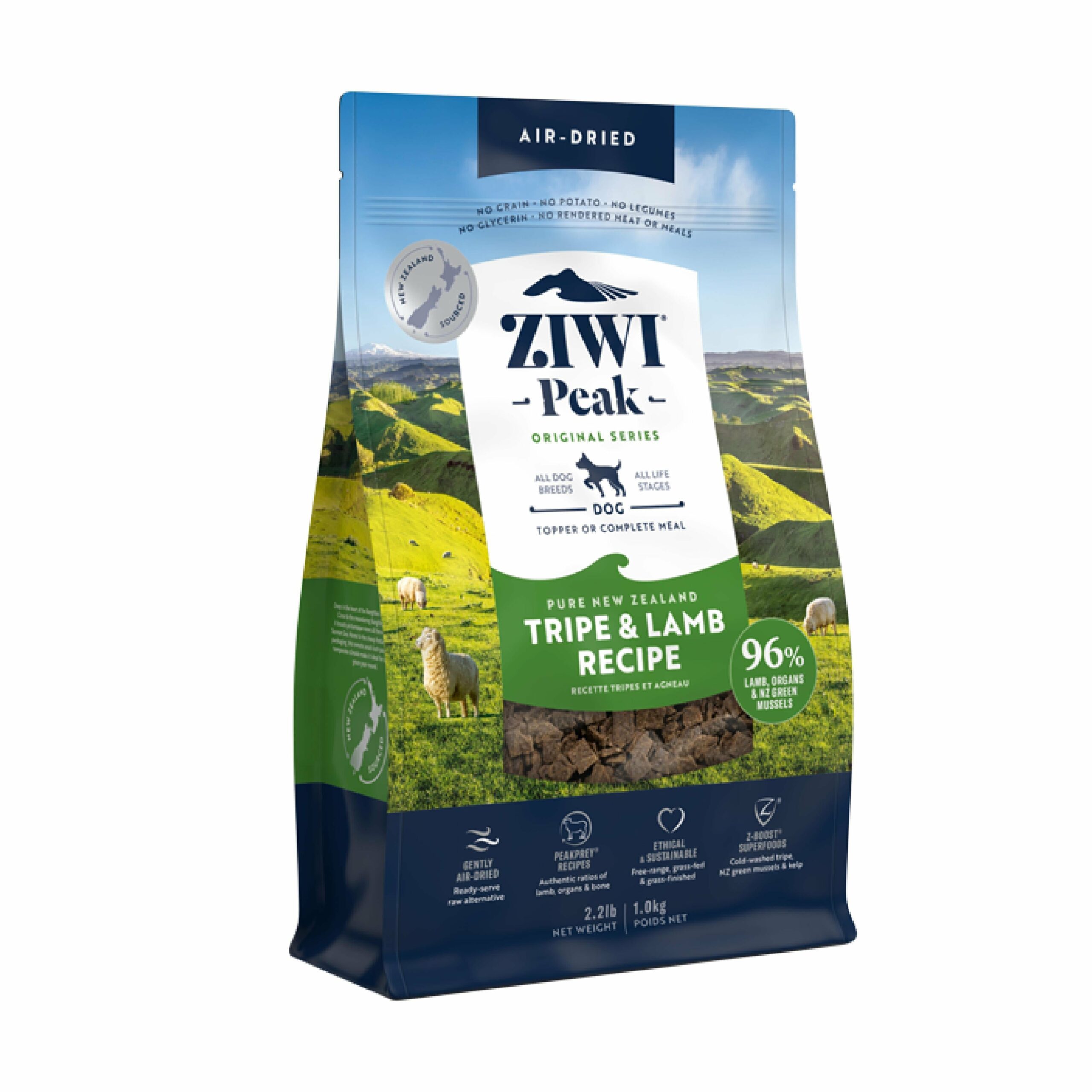 ZIWI Peak Air Dried Tripe and Lamb Recipe Dog Food 1kg^^^