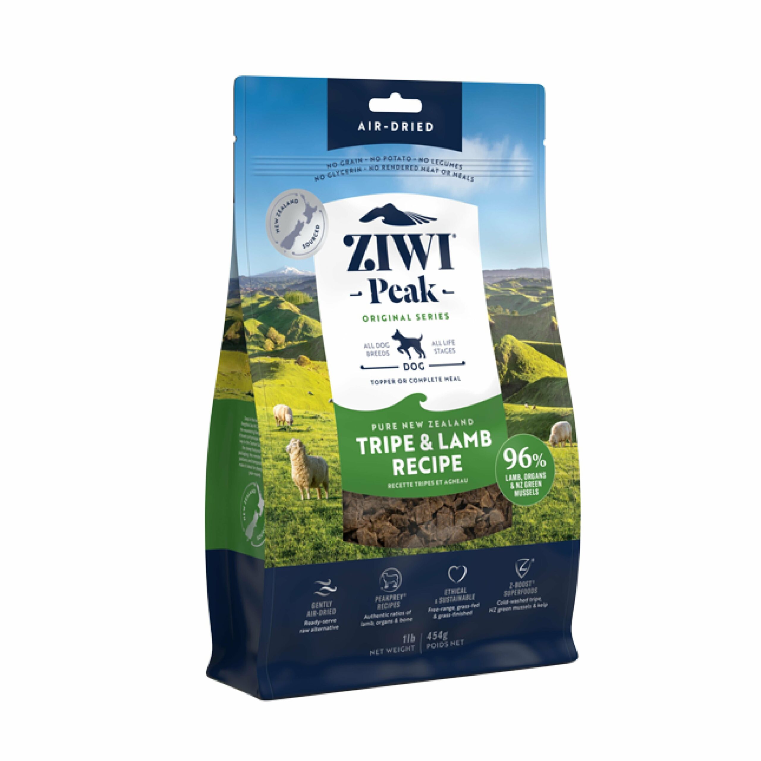 ZIWI Peak Air Dried Tripe and Lamb Recipe Dog Food 454g^^^