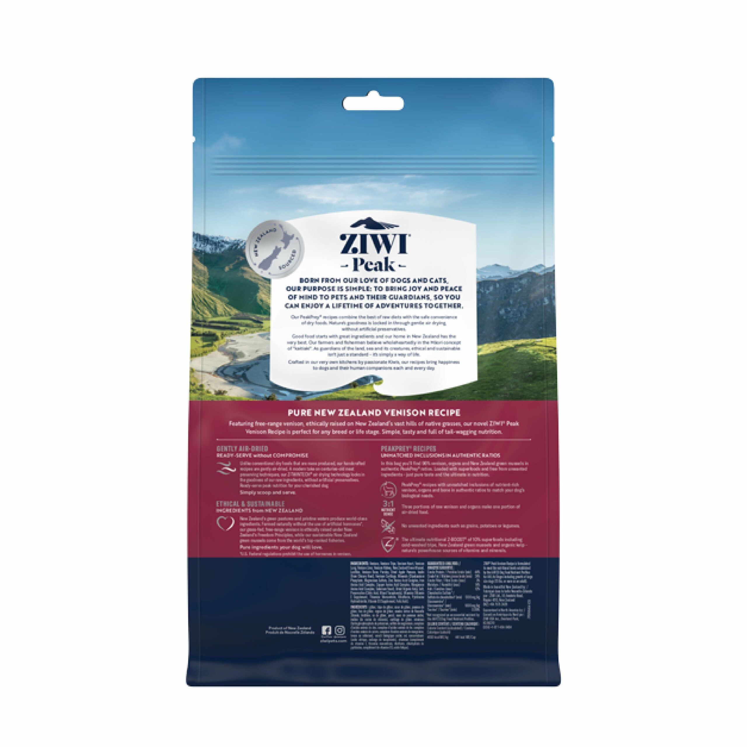 ZIWI Peak Air Dried Venison Recipe Dog Food 454g^^^